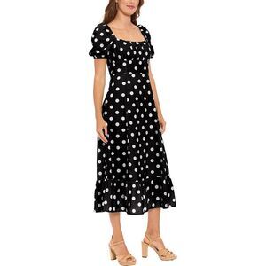 London Times Womens  Midi Dress, Black